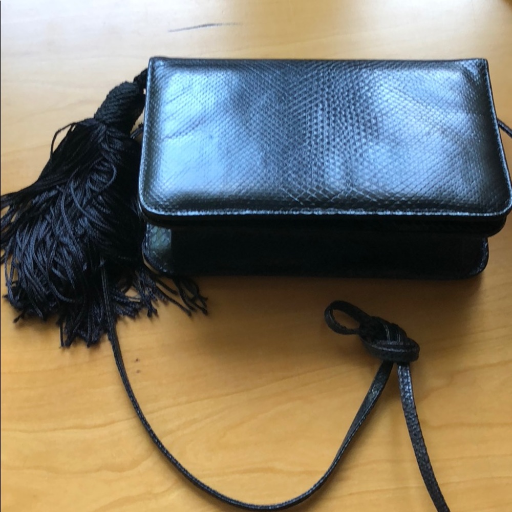 Judith Leiber leather dinner bag